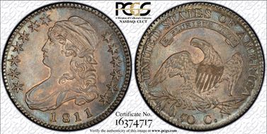 1811 50C Small 8 MS64+