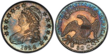1824/4 50C O-109 MS63+