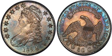 1824/4 50C O-109 MS63+