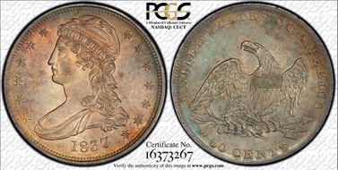 1837 50C MS62