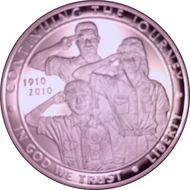 2010-P $1 Boy Scouts of America PR69DCAM
