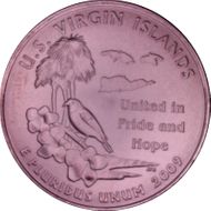 2009-P 25C U.S. Virgin Islands Satin Finish SP69