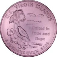 2009-P 25C U.S. Virgin Islands Satin Finish SP69
