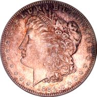 1884-S $1 MS62+
