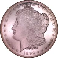 1892 $1 MS64DMPL