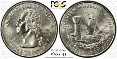 2009-D 25C Northern Mariana Islands MS67