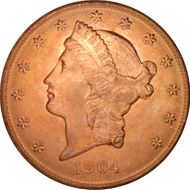 1904 $20 MS65