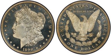 1890 $1 PR68CAM