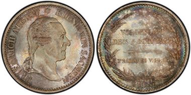 1827-S Thaler KM-1111.1 Dav-863 Death MS64