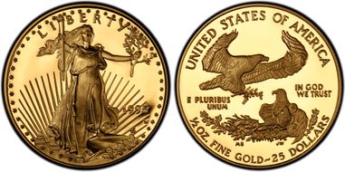 1995-W $25 Gold Eagle PR70DCAM
