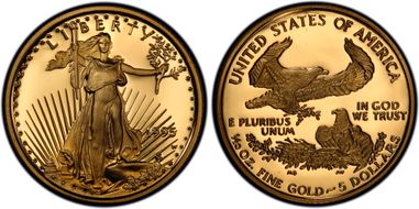 1995-W $5 Gold Eagle PR69DCAM