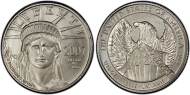 2007-W $10 Burnished St. of Liberty SP69