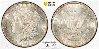 1884-S $1 AU55