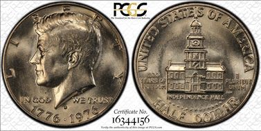 1976-D 50C Clad MS66