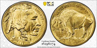 2010 $50 American Buffalo First Strike .9999 Fine Gold MS70