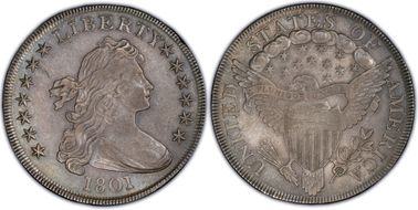 1801 $1 BB-211 AU58