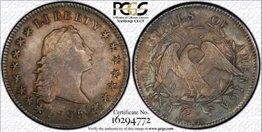 1795 $1 Flowing Hair, BB-24 MS62