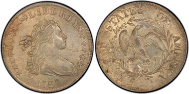 1797 $1 BB-71, 10x6 Stars AU58
