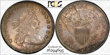 1803 $1 Small 3, BB-251 AU50