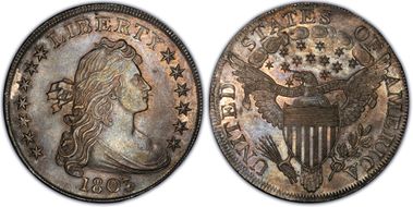1803 $1 BB-255 AU55
