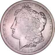 1887 $1 MS64