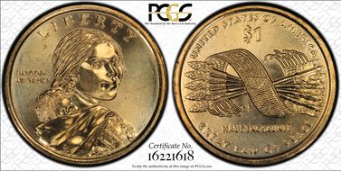 2010-D $1 Native American - Position B MS67