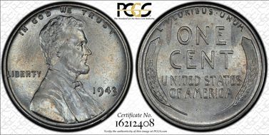 1943 1C MS65