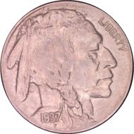 1937-D 5C 3 Legs MS63