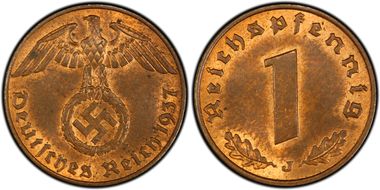 1937-J Pfg J-361 MS64RB