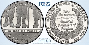 2010-W $1 Disabled Veterans PR69DCAM
