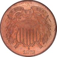 1872 2C MS66RD