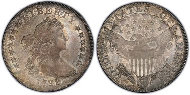 1799/8 $1 BB-143 AU55