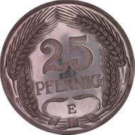 1909-E 25 Pfg J-18 PR66+ DCAM