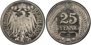 1909-J 25 Pfg J-18 PR66CAM