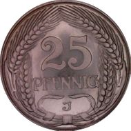 1910-J 25 Pfg J-18 PR66CAM