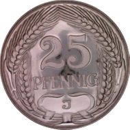 1911-J 25 Pfg J-18 PR66+ DCAM