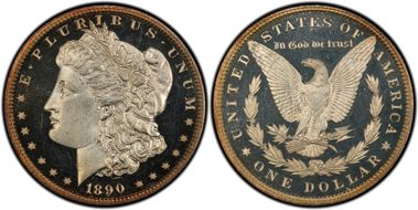1890 $1 PR65+ DCAM