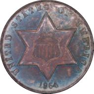 1864 3CS MS63