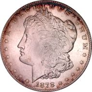 1878 7/8TF $1 VAM 31, Lines Thru Leg MS64