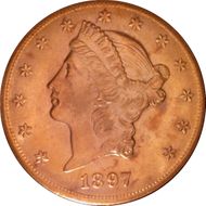 1897 $20 MS63