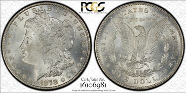 1878 7/8TF $1 VAM 41A, 7/4 Weak MS65