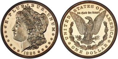 1886 $1 PR66CAM