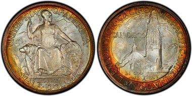 1935-S 50C San Diego MS67+
