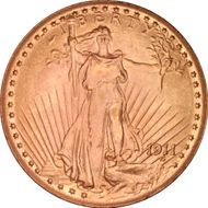 1911 $20 MS66