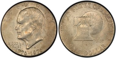1976-D $1 Type 1 AU58