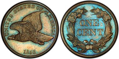 1856 1C J-181, Copper PR65BN