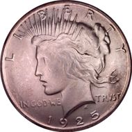 1925-S $1 VAM 2 Doubled Reverse MS64+