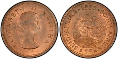 1956 1D MS63RB