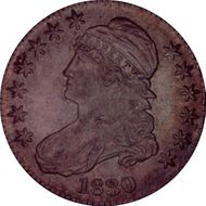 1830 50C Small 0 MS62