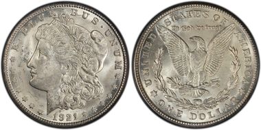 1921-S $1 VAM 6A(1A), BU Scratch MS64